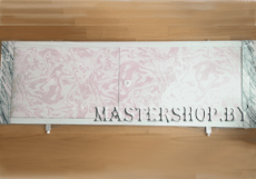 Экран под ванную мрамор розовый